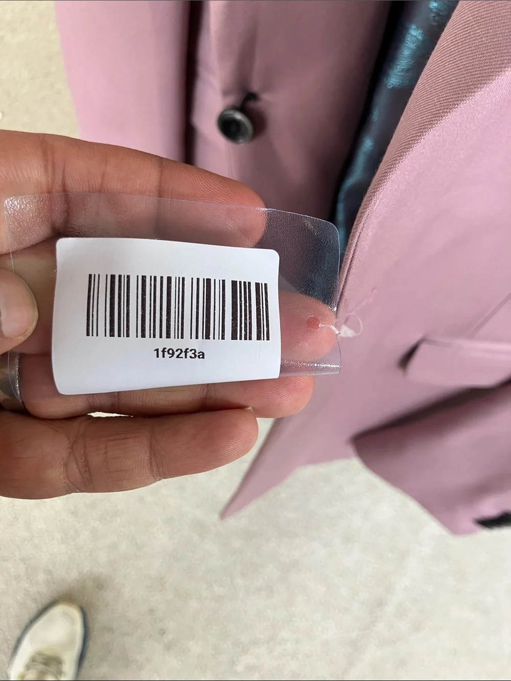 Men's Dusty Rose Single-Breasted Blazer